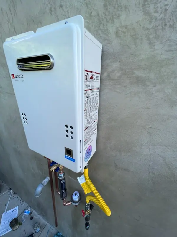 Tankless water heater installation for Scotch Bonnet homes